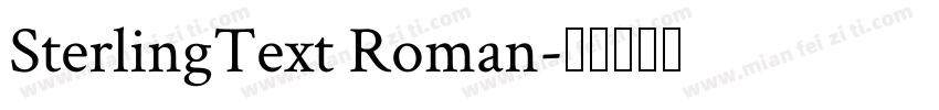 SterlingText Roman字体转换